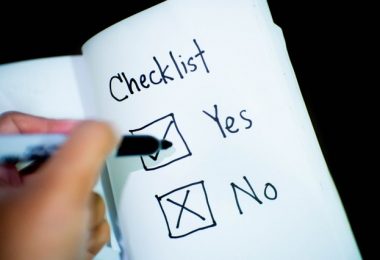 Checkliste - Yes und No zum ankreuzen